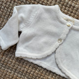 Scaldacuore con cappe color latte misto cashmere Isi F25I101BLLL