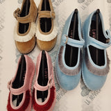 Friulana rosa con frange bordeaux LaVí