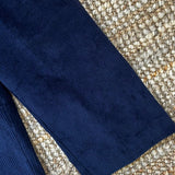 Pantalone LAB wide leg in velluto a costine blu