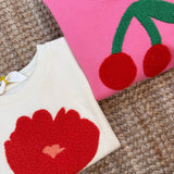 Felpa fiore ricamo fluffy Compania Fantastica 42423