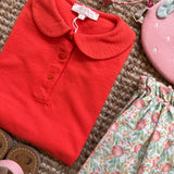 Polo con colletto rotondo arancio Mariella Ferrari CAI9