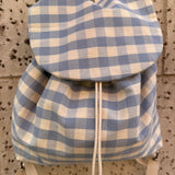 Zainetto LAB maxi vichy azzurro e burro