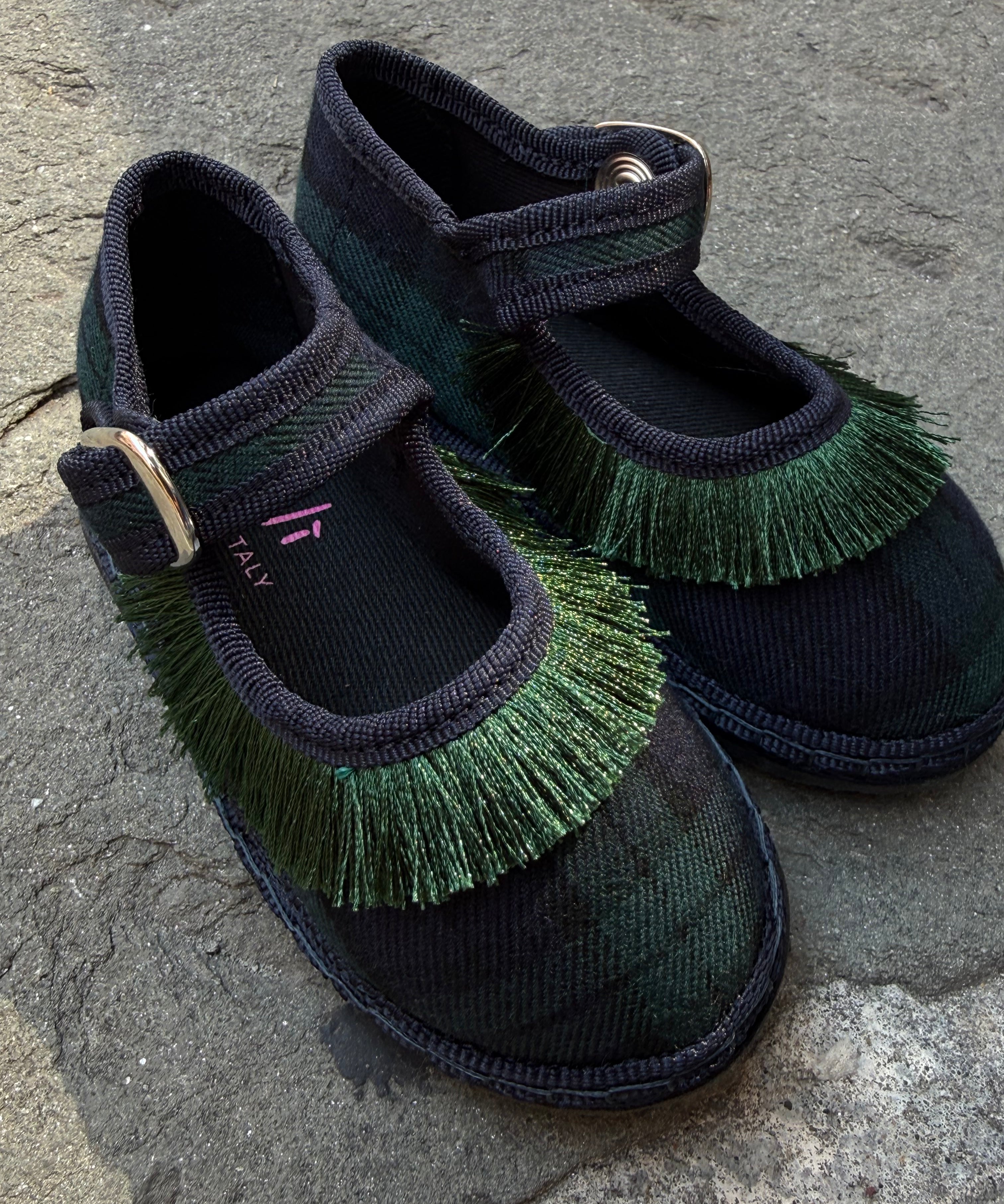 Friulana tartan blackwatch frangia verde LaVí