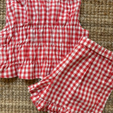 Completo vichy rosso e bianco Compania Fantastica 11464