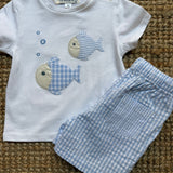Boxer mare costume goffrato bianco e azzurro Malvi & Co S26B211CSQQ