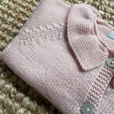Cardigan colletto frill rosa Mi Lucero x LA NUVOLA LAB I25273