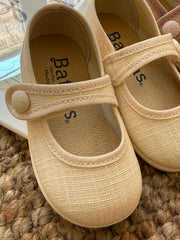 Scarpe ballerine lino sabbia art 173144