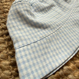 Cappello vichy bianco e azzurro HS69B Baby Gi