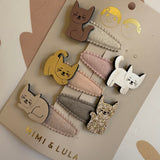 Pack mollette clips gatti Mimi & Lula