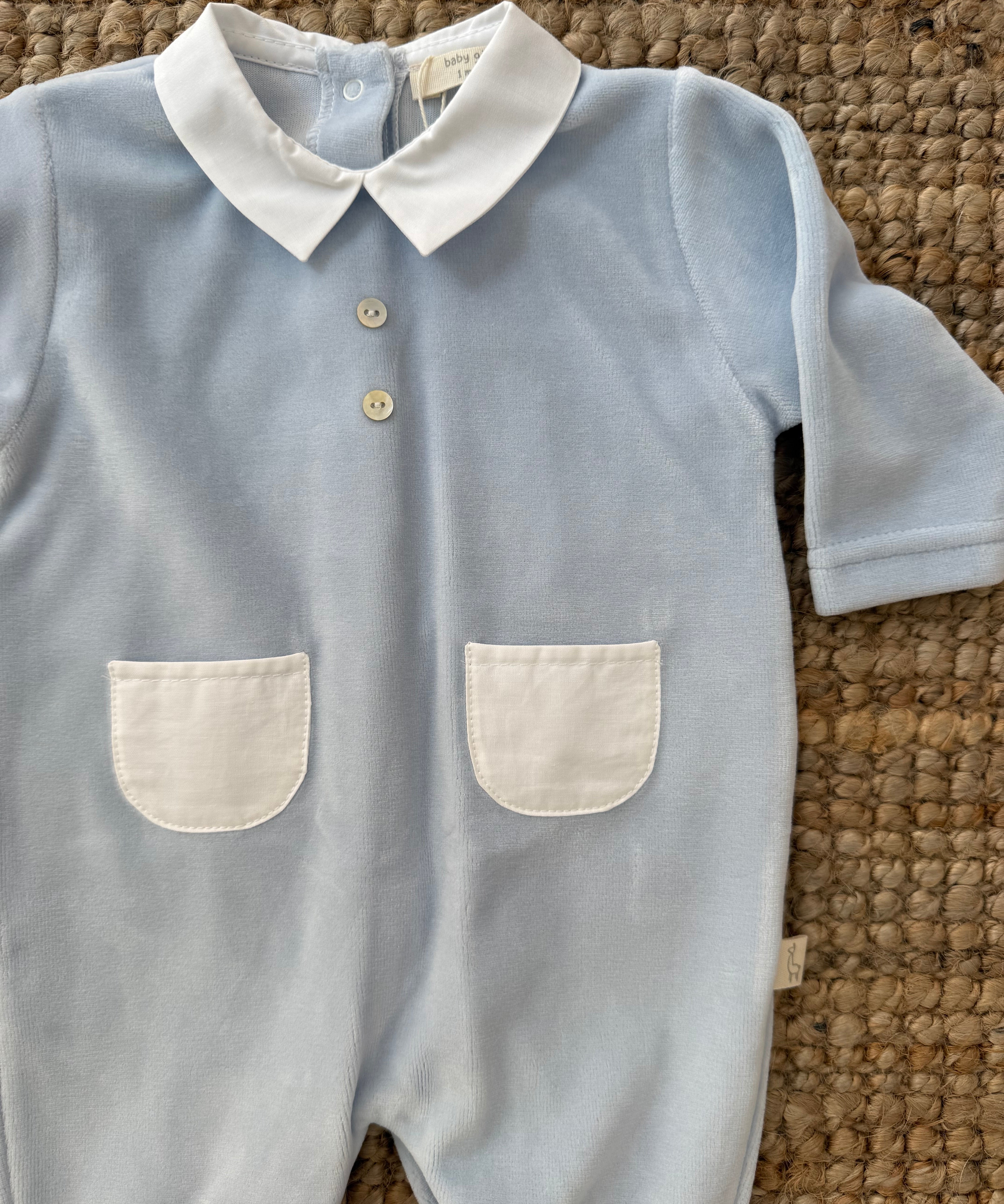 Tutina in ciniglia azzurra BG52B BabyGi