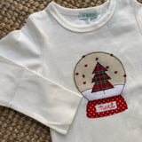 T-shirt LAB ricamo e patch natalizia