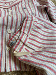 Bermuda righe burro e rosso DK621