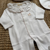 Tutina cavallino a dondolo ricamato dettagli rosa RH53GM Baby Gi