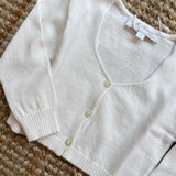 Cardigan scaldacuore bianco Mariella Ferrari MAA1