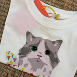 T-shirt cropped gattino Compania Fantastica 42416