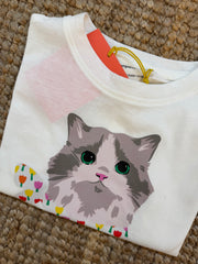 T-shirt cropped gattino Compania Fantastica 42416