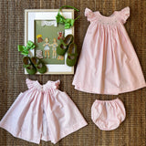 LAB Artemisia set with pink plush frill