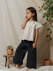 Pantalone palazzo blu Time to Bloom 133404