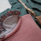 Maglioncino girocollo bordi rullino rosa forte art BA307-ORG
