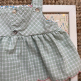 Completo top quadretto + bloomers fiorellini Malibu Deolinda DBV26313