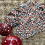 Camicia LAB Ludo collo frill fantasia funghi