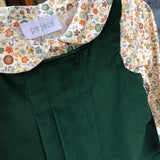 Body shirt flowers autumn colors round collar 46343