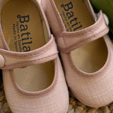 Scarpe ballerine lino rosa art 173144