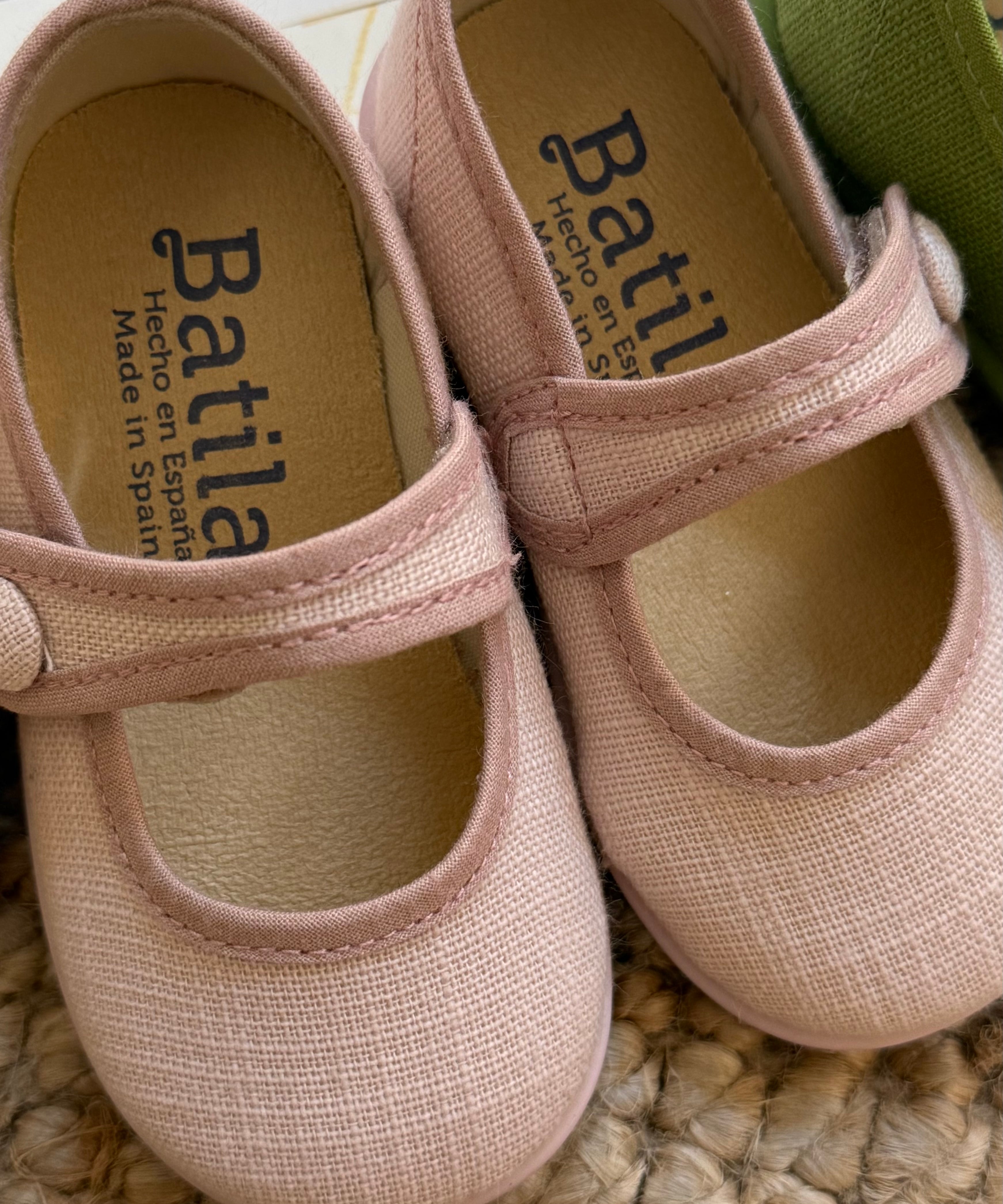Scarpe ballerine lino rosa art 173144