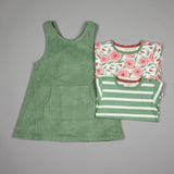 Abito velluto a costine verde 25ARTDGR