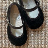 Ballerine velluto testa di moro B2601