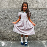 Abito fiorellini con ricamo punto smock Malvi F25M013VEP