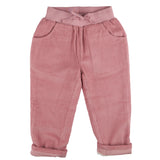 Pantalone velluto a coste rosa con coulisse 23LINCPI