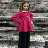 Cardigan ciliegia abbottonatura petalo La Mascot 541804312