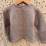 Cardigan girocollo tortora Mi Lucero x LA NUVOLA LAB 24064