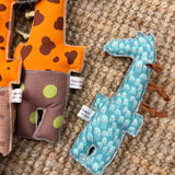 Pupazzo GIRAFFA mis. piccola - Tessuti e Vissuti capsule x LANUVOLALAB