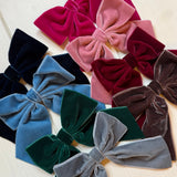 Molletta clip LAB fiocco in velluto grande