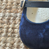 Ballerine velluto blu B2601