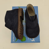 Suede leather shoes strap blue B2138