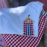 T-shirt LAB mezza manica patch cabina ricamata a mano