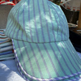 Cappello con visiera a righe T2577L