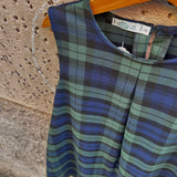 Abito LAB tartan scamiciato