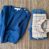 Maglioncino girocollo misto cashmere blu Mariella Ferrari MGS17