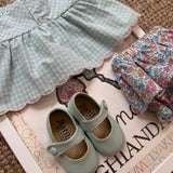 Completo top quadretto + bloomers fiorellini Malibu Deolinda DBV26313
