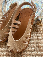 Sandalo scamosciato avena LAB 2088