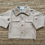 Giacca camicia Magil velluto millerighe color sabbia IN13020