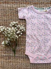 Body mezza manica fiorellini base rosa Pigeon 26SUMBA