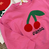 Felpa ciliegie ricamo fluffy Compania Fantastica 42432