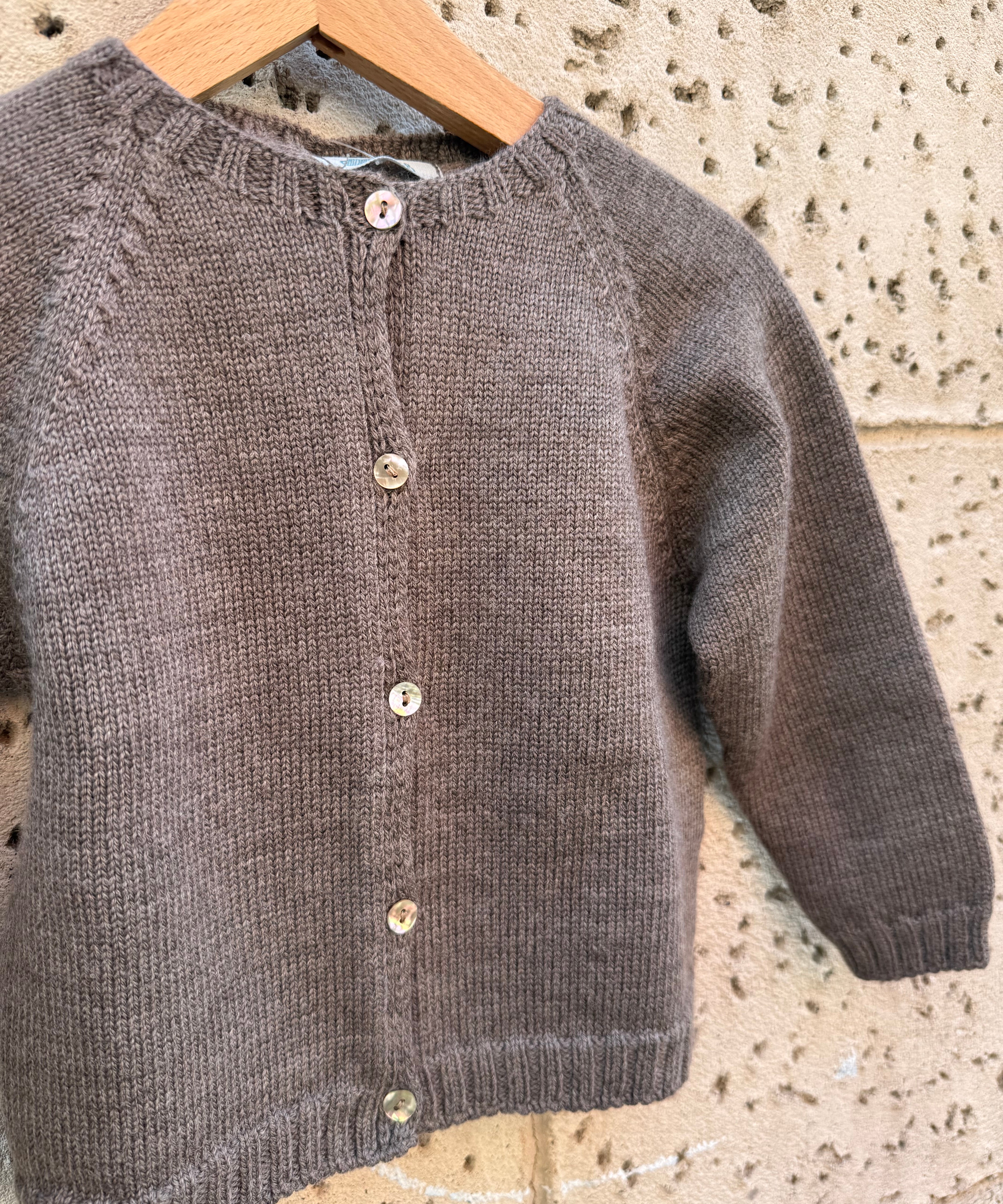 Cardigan girocollo talpa con costurini Mi Lucero x LA NUVOLA LAB 26269