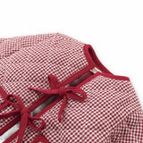 Giacca newborn vichy con ricami Gingersnaps IGCO0005