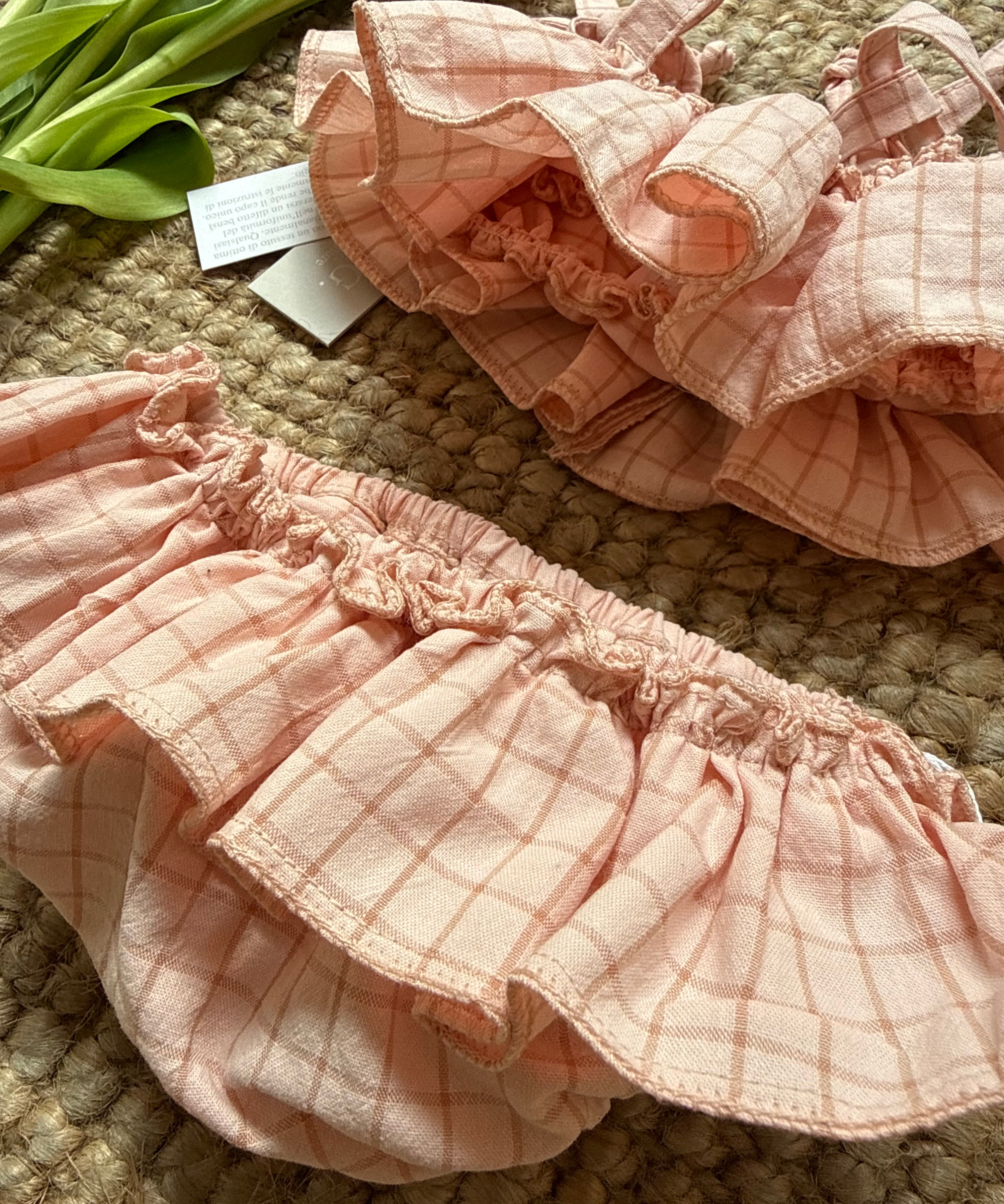 Costume quadro rosa rouches Emma G. CO02N RE04N
